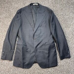 Suitsupply Havana Tailored Fit Suit Jacket Reda 1865 Pure Wool Black Men's 42R